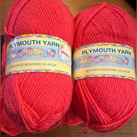 Plymouth Yarn Dreambaby DK Yarn in coral pink **5 skeins** - Picture 1 of 6